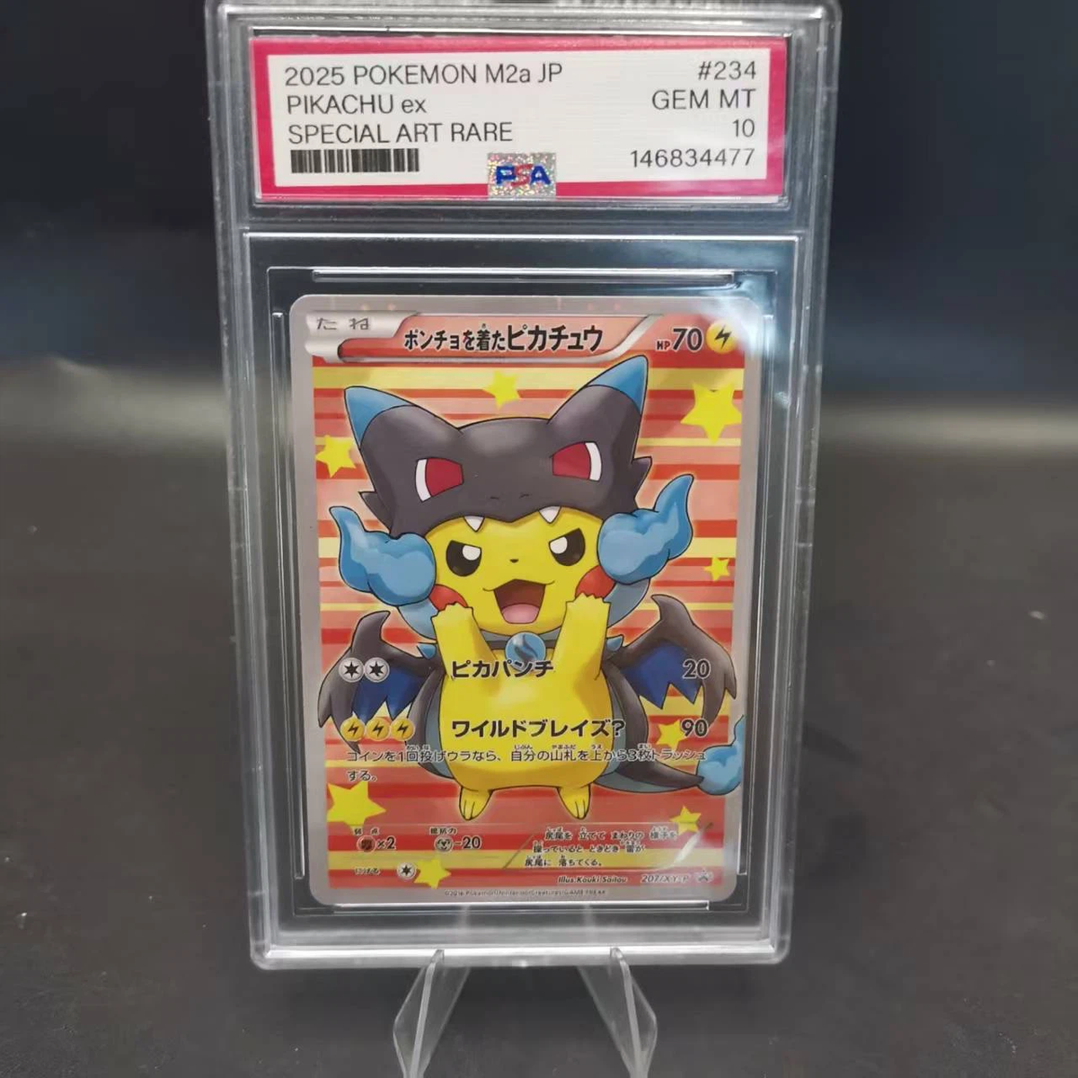 PSA 10 Poncho-Wearing Pikachu Charizard #234 Pokemon Japanese Promo Graded Card