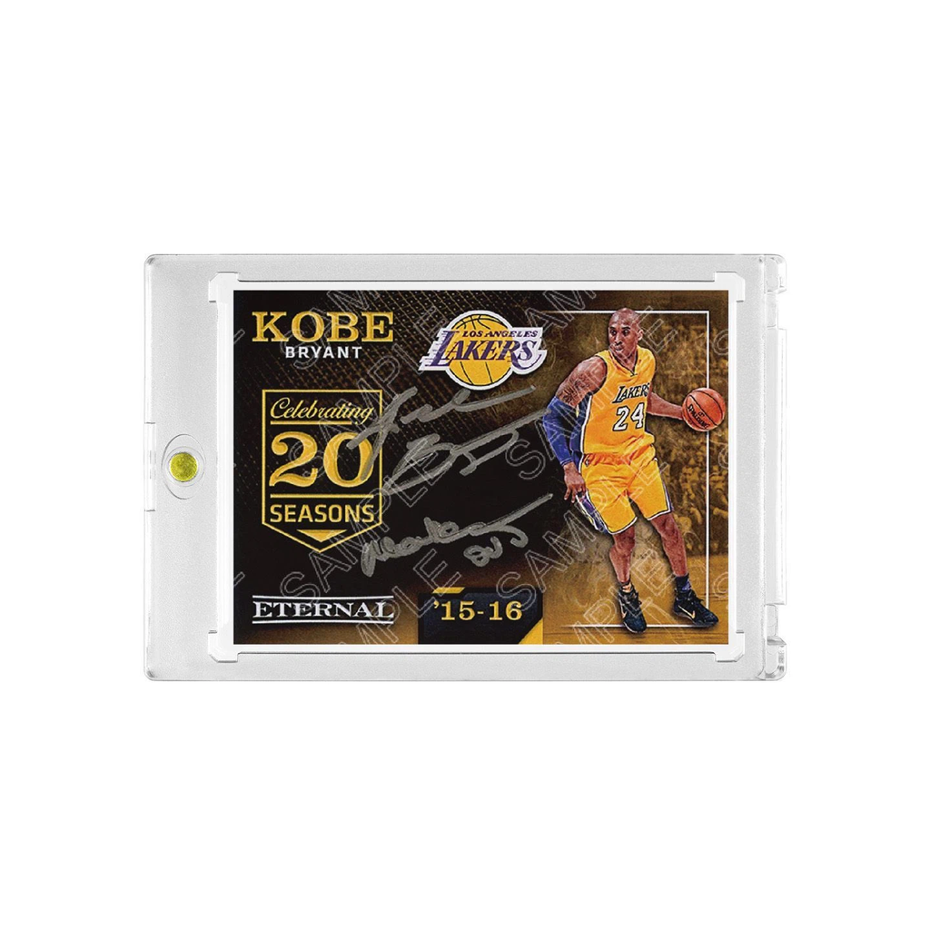Lakers Kobe Bryant Eternal 20 Seasons Signature Basketball Card with Display Case