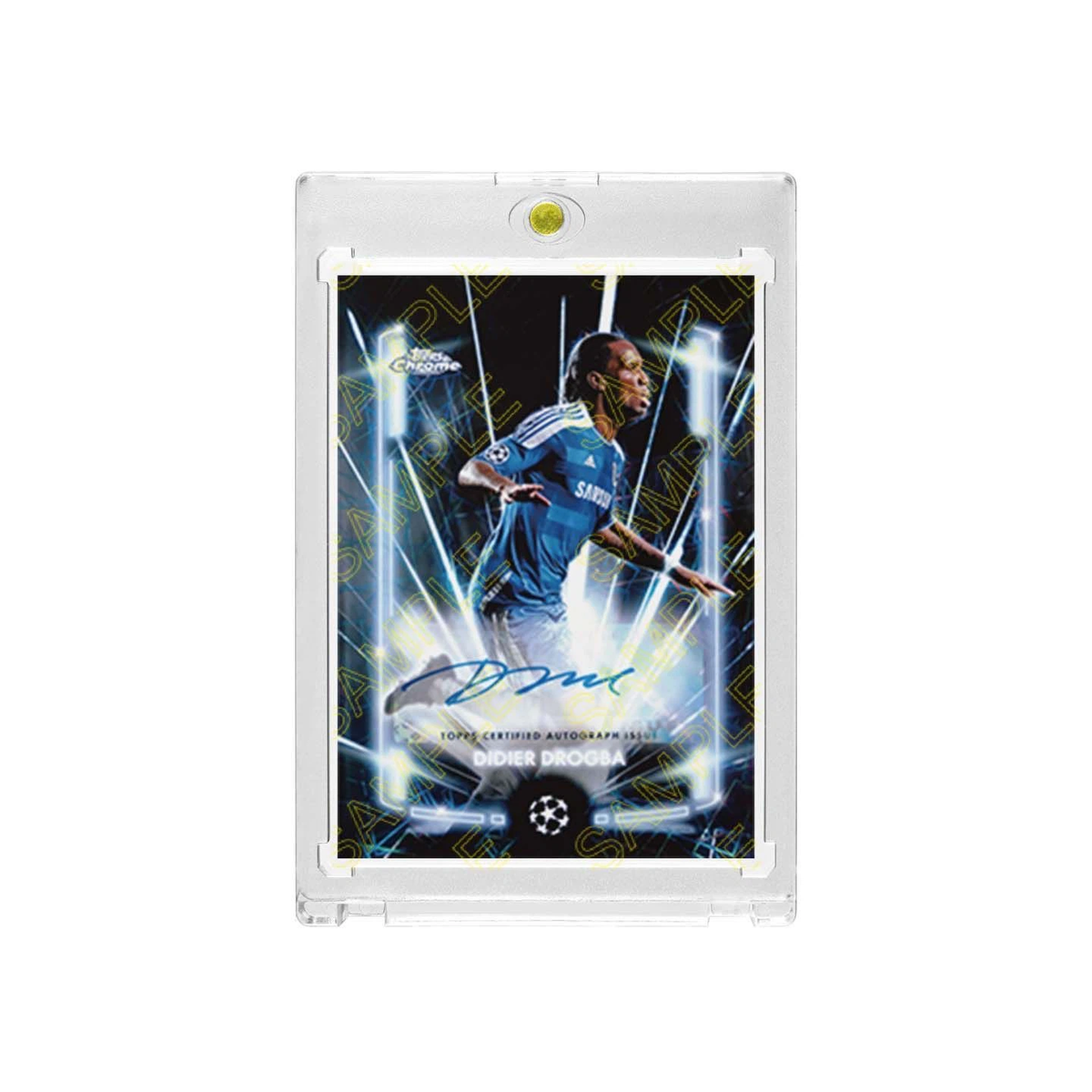 Didier Drogba Facsimile Signature Football Card Fan Made, Comes With Magnetic Protective Card Case